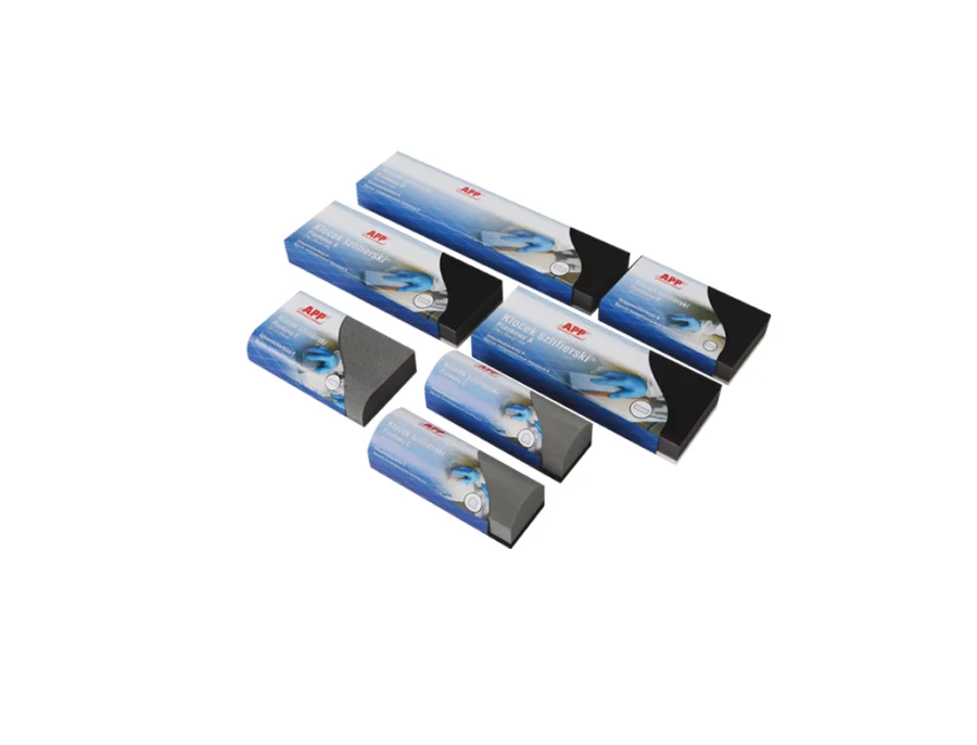 KSP SET - Klocki szlifierskie piankowe - zestaw A,B,C,D,E + 2 klocki A+C gratis