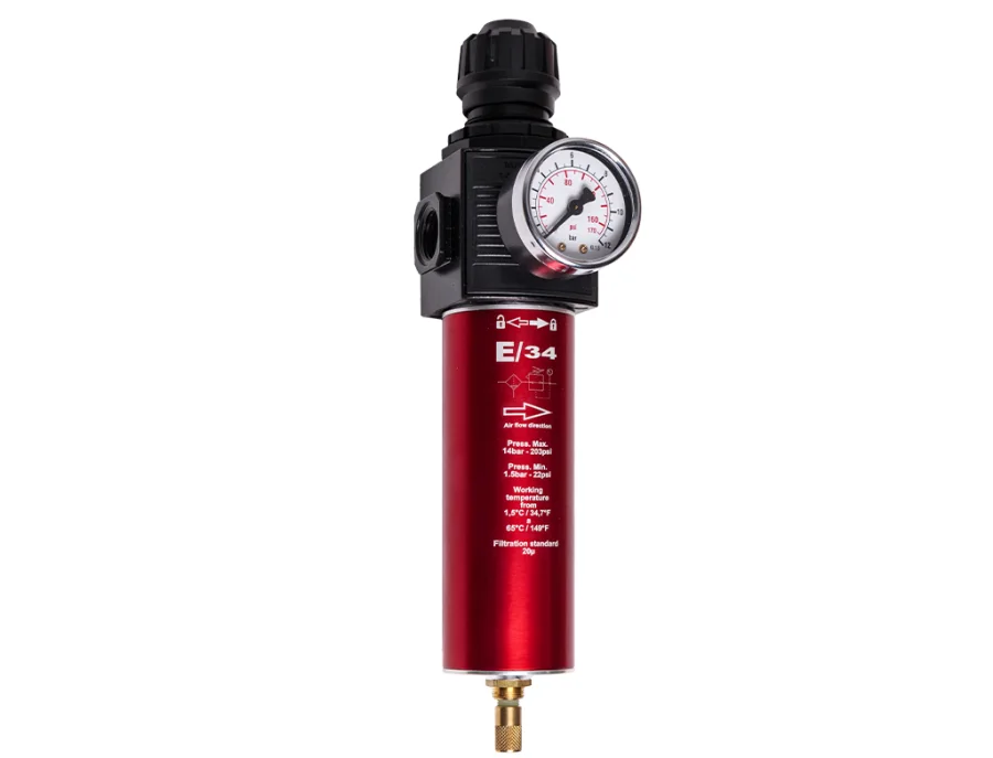 Filtr powietrza Professional+ E34 (z regulatorem i manometrem)